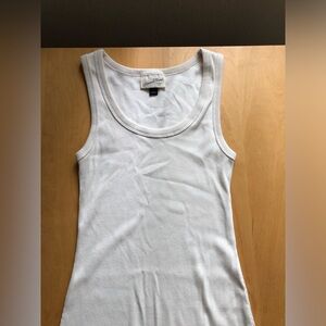 Universal Thread Sleeveless Ribbed  cream Midi Dress